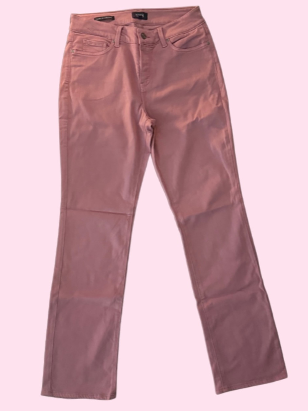 NYDJ Women's Dusty Pink Wide-Leg Jeans